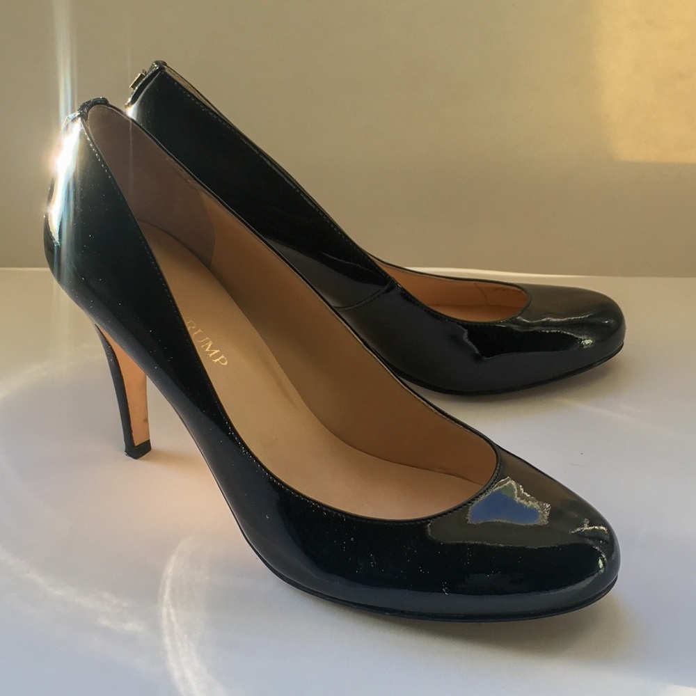 Ivanka Trump Black Patent Leather Pump Heel